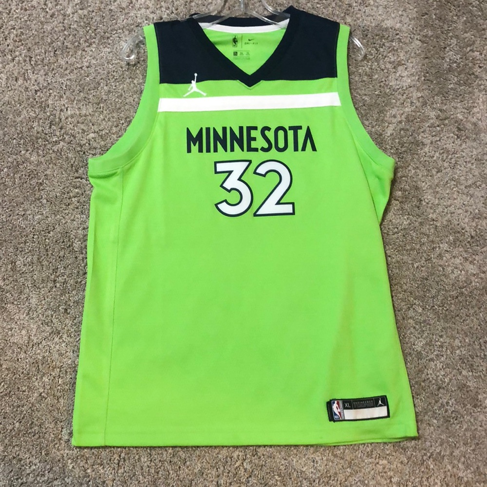 Minnesota Timberwolf’s Karl Anthony towns jersey